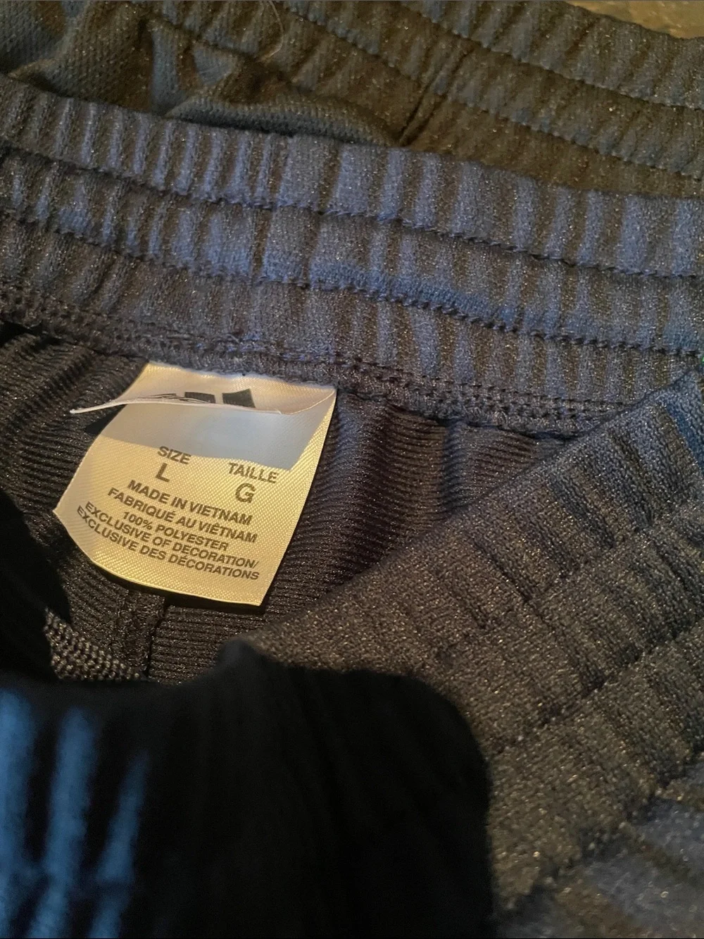 adidas Kids Black Joggers with Neon Green Stripes - Picture 2 of 2
